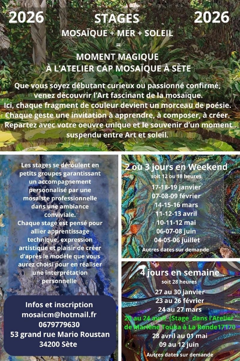 Stages et Mini Stages 2026